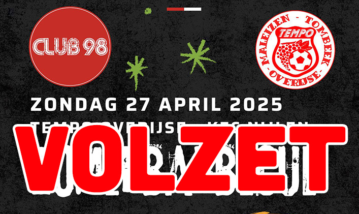Brasserie laatste thuiswedstrijd op 27 april 2025 VOLZET